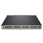 S3410-48TS-P, 48-Port Gigabit Ethernet L2+ PoE+ Switch, 48 x PoE+ Ports @740W, with 2 x 10Gb SFP+ Uplinks and 2 x Combo SFP Ports, Stackable switch, Broadcom Chip