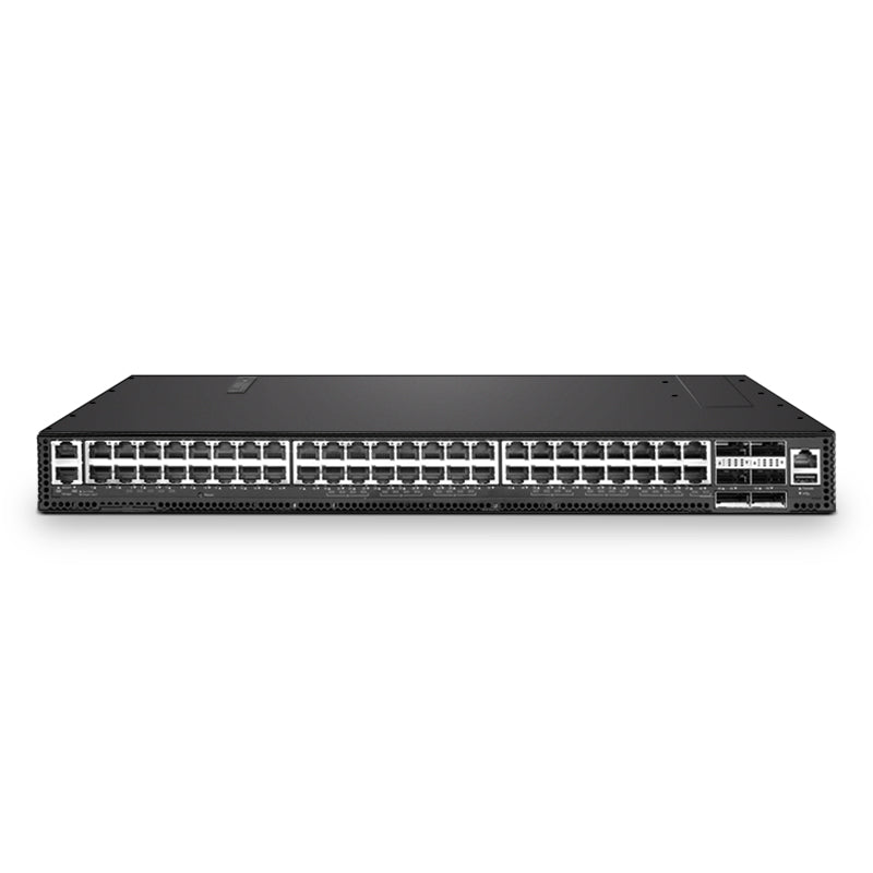 N5850-48X6C, 48-Port Ethernet L3 Data Center Switch, 48 x 10G RJ45, with 6 x 100G QSFP28 Uplinks, PicOS®, Support MLAG, Broadcom Chip, Front-to-Back Airflow