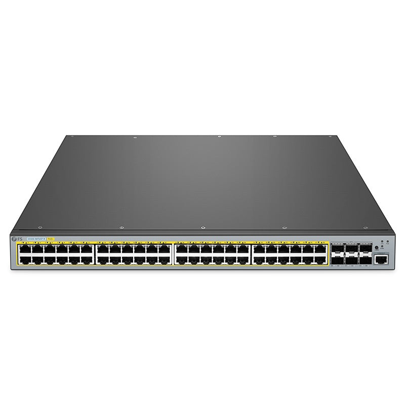 S5500-48T6SP-R, 48-Port Gigabit Ethernet L3 PoE+ Switch, 48 x PoE+ Ports @760W, with 6 x 10Gb SFP+, Support Stacking