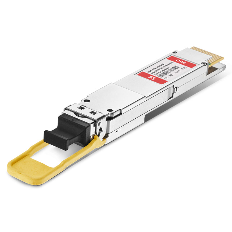 Cisco QDD-400G-DR4-S Compatible QSFP-DD 400GBASE-DR4 PAM4 1310nm 500m DOM MPO-12/APC SMF Optical Transceiver Module, Support 4 x 100G-DR, SiPh-Based