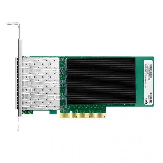 Intel XL710-BM1 Based Ethernet Network Interface Card, 10G Quad-Port SFP+, PCIe 3.0 x 8, Comparable to Intel X710-DA4, Tall&Short Bracke