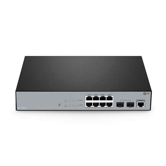 S2805S-8TF, 8-Port Gigabit Ethernet L2 Smart Managed Switch, 8 x Gigabit RJ45, with 2 x 1Gb SFP Uplinks, Fanless